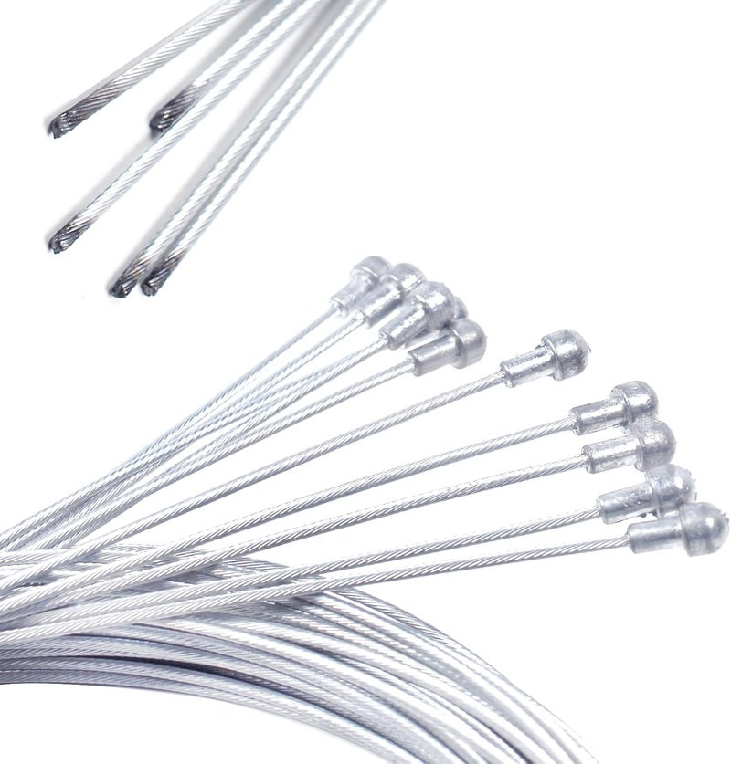 Ciomszan 10PCS Bicycle Brake Cable, Bike Derailleur Shifter Cables,Front and Rear Brake Lines Shift Cable Set for Shimano Sram Road Mountain Bike - Image 2